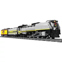 Mould King 12031 Technical Car Building Block Remote Control Union Pacific 844 Steam Locomotive Model Assembly Train Brick Toys