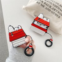 For Airpods Pro 3 Case,Snoopy House Silicone Shockproof Earphone Cover For Airpods Pro 2/Airpods 4 3 2 1 Case Funda