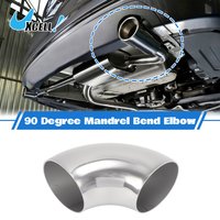 Uxcell 1.5/2/2.5 OD 90° Mandrel Bend Elbow SS201 Stainless Steel Bend Tube Exhaust Elbow Pipe Modified Thickness 1.5mm