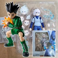 Shf Hunter X Hunter Killua Zoldyck Gon Anime Actionfigur PVC Bewegliches Modell Puppe Sammlerstück Ornamente Spielzeug Geschenk