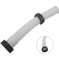 For Intex Sand Filter Pump Hose 16 Inch Length 1.5 Inch Diameter Replacement For Filter Systems Using Part 11535 11388