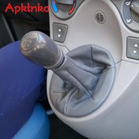 APKTNKA Pu Leather Car Gear Shift Collar Gaiter Gaitor Boot Dust Cover For Fiat 500 500c 2007-2013 /Panda 2003-2012