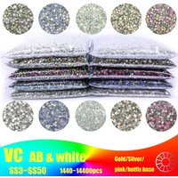 SS3-SS30 Big Bag Glitter nicht Hotfix Flatback Großhandel Top-Qualität besser dmc Kristall ab Glas Strass Eisen auf Hotfix Strass