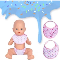 Baby Diapers Doll Underwear for 14-18 Inch Baby Dolls Underwear Reusable Adjustable Diapers for Infant Reborn Dolls Baby Girls