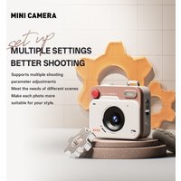 Retro CCD Mini Digitalkamera Student Campus Kamera Tragbare Schlüsselanhänger Kamera Outdoor Reise Fotorecorder