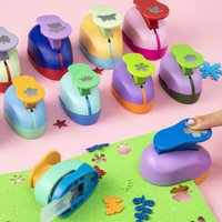 0.8cm Multi-Pattern Punching Machine Handmade Diy Embossing Machine Student Art Paper Cuttings Embossing Machine