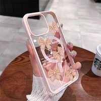 Cute Pink Bow Heart For Magsafe Wireless Charging Phone Case for iPhone 17 16 15 14 12 13 Pro Max Plus Air 16E 11 Magnetic Cover