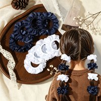 8PCS/lot Woven Headband with No Damage Elastic Ponytail Fixator Suitable for Girls Women Daily To Wear Hair Rings Accessories