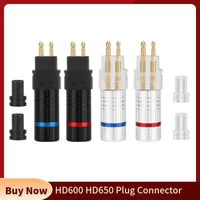 Audio Jacks HD600 HD650 HD580 HD25 Jack Earphone Pin Plug Headphone Connector Earphones Speaker Terminal Consumer Electronics