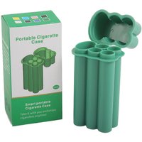 Integrated Flip-Top Cigarette Case, Enlarged Version, with Four Holes and Lighter Storage, Suitable for Men