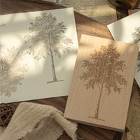 JIANQI Large sized plants and trees Wooden Rubber Stamps Sets Diy Rubber Stamp For Card Making Scrapbooking supplies