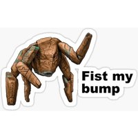 Project Hail Mary - Rocky - Fist My Bump | Sticker for Laptop Decor Bedroom Car Cute Cartoon Art Fashionable Public Suitcase
