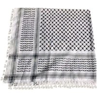 Shemagh Head Neck Scarf Men Women Shawl Kafiya Wrap Shemagh Scarf Hunting Hiking Scarves with Tassels Windproof