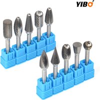 Carbide Rotary Burr File Tool Point Die Grinder Abrasive Tools Drill Milling Carving Bit Tools Head Tungsten