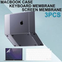 For MacBook Pro 14/16 inch Pro/Max Case M5M4M3M2M1, Same As Bare-MacBook Protective Hard Shell +Keyboard Cover+Screen Protector