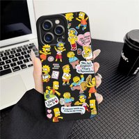 The Simpsons Cartoon TPU Phone Cover Case for Apple iPhone 17 Pro Max 13 Air 16 12 Plus 14 11 15 Pro