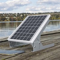 Solar Panel Mount - 13.8in Stand, Angle Adjustable (0-60 Degree), Mounting Brackets for 1 Solar Panel