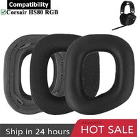 Ear Pads For CORSAIR HS80 RGB Headphones Soft Foam Cushion Cover High Quality Earpads HS80 Bluetooth Earphone Earmuffs sponge