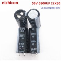 1PCS-20PCS 56V6800UF 22X50 nichicon electrolytic capacitor 6800UF 56V 22*50 replaces 63V.