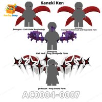 AC0004-0007 cartoon series assembled building blocks, humanoid toys, cartoon movies and TV enthusiasts collect gifts