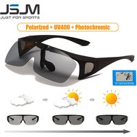 JSJM New Classic Flip Up Polarized Sunglasses Men Photochromic Fishing Driving Sun Glasses Night Vision Driving Eyewear Gafas