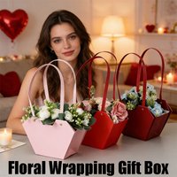 Foldable Flower Boxs Wedding Party Favor Boxs Portable Gift Boxs Floral Wrapping Boxs Valentine's Day Flower Boxs