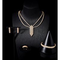IN JEWELIFE Bridal Jewelry Sets For Women Cubic Zirconia Necklace sets Full Set for Dubai Nigeria Wedding Party Accessory