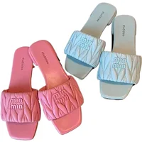 *Summer Open Toe Fashion Solid Color Square Toe Lightweight New Slippers Square Heel Casual Comfortable Elegant Women's Shoes