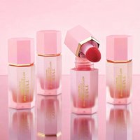 3-Color Matte Liquid Powder Blusher Easy to Apply Durable Waterproof Powder Blusher Sponge Brush Head