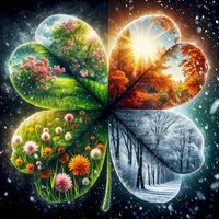 5D Diy Diamond Painting the four seasons Landscape Full Drill Rhinestones Mosaic Embroidery Handmade Products Home Decor Gift