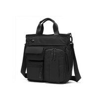 Business Men Shoulder Bag Multilayer Multifunctional Tablet and Document Handbag Diagonal Cross bag Leisure Briefcase