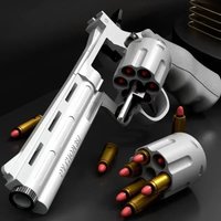 For Magnum ZP5 357 Continuous Firing Soft Dart Blaster Toy with Multiple Darts Outdoor Battle Game for Kids and Adults