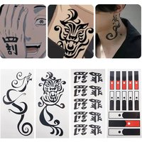 Anime Tokyo Revengers Tattoo Stickers Draken Cosplay Sticker Ken Ryuguji Waterproof Tattoo Sticker Cosplay Halloween Accessories