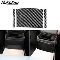 For BMW E46 1998-2005 Carbon Fiber Rear Central Control Panel Trim Cover Car Interior Accessories Decorative Stickers