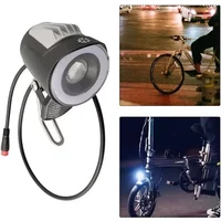 AliExpress NONE E-Bike LED Headlight Front Light Spotlight 6-48V Headlight For Night Riding 2pins Connector Electric Vehicle Accessories