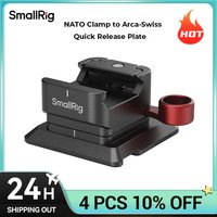 SmallRig NATO Clamp to Arca-Swiss Quick Release Plate, Built-in NATO Clamp, Lightweight and Easy to Carry,Compatible with Tripod
