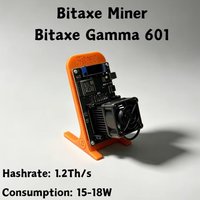 Bitaxe Gamma 601 SHA256 BTC SOLO Miner 1.2Th/s 15-18W, BM1370 ASIC Chip WiFi Mining Machine for Home Use