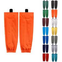 Solid Color Ice Hockey Socks Training Hockey Leggings Sportswear Stockings A Pair 100% Polyester Hockey Equipment Sports Socks
