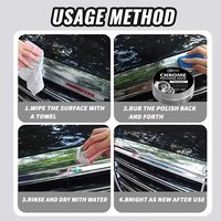 Automotive Chrome Restoration Paste for Metal Polishing Oxidation Removal and Shine Renewal