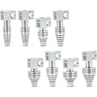10pcs Dental Open Transfer Impression Coping Fixture Pick Up Healing Accessories Mini / Regualr Type Open Tray For Osstem