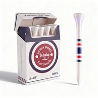 Golf Tees - a Box of Ten Pieces, Attractive and Durable, Strong and Long-Lasting