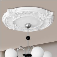 European Round Pu Decorative Lamp Panel Ceiling Fan Light Fixtures Covers Light Plate Home Improvement Elegant Decor Supplies