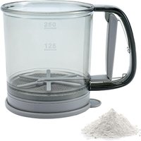 Manual Flour Sifter Fine Mesh Flour Sifter Portable Press Design Flour Sifter for Powdered Sugar Cocoa Cakes Baking Utensil