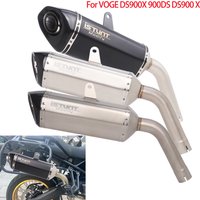 Slip on For VOGE DS900X 900DS DS900 X 2024 2025 Modified Muffler Link Pipe Escape Exhaust Pipe with DB Killer
