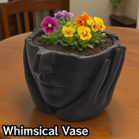 A Creative Face-hugging Flowerpot Home, Balcony, Study, or Desktop Decoration