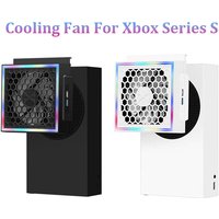 Cooling Fan Cooler For Xbox Series S Console with 2 USB Ports RGB Light 7 Lighting Modes Gaming Accessories for Xbox Series S