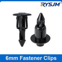 50PCS 6mm Black Rivet Fairing Body Trim Panel Fastener Screw Clips For Honda for Yamaha for Suzuki Motorcycle Accessories Parts
