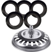 5Pcs Portable Rubber Seal Strainer Plug Washer Franke Fitting Replacement Washer Kitchen Sink Part Sink Drainer
