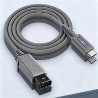 1.8m Type C Charge Cable for Wii Console 45W PD USB C Gaming Power Supply Cord for Wii Charge Game Console LED Wire
