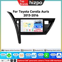 Hizpo AI Voice Android CarPlay Autoradio für Toyota Corolla Auris 2013 - 2016 Intelligente Autosysteme DSP SWC RDS GPS FM BT